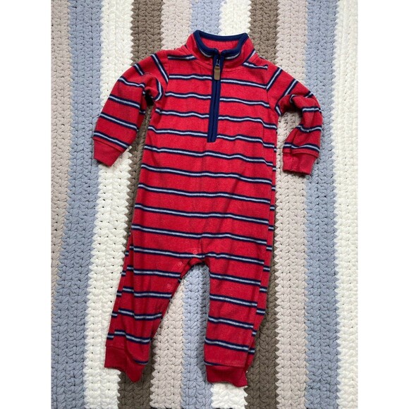 Baby Boy Fleece Romper Set – Size 12M – Cozy 3-Pack Bundle - Picture 4 of 7